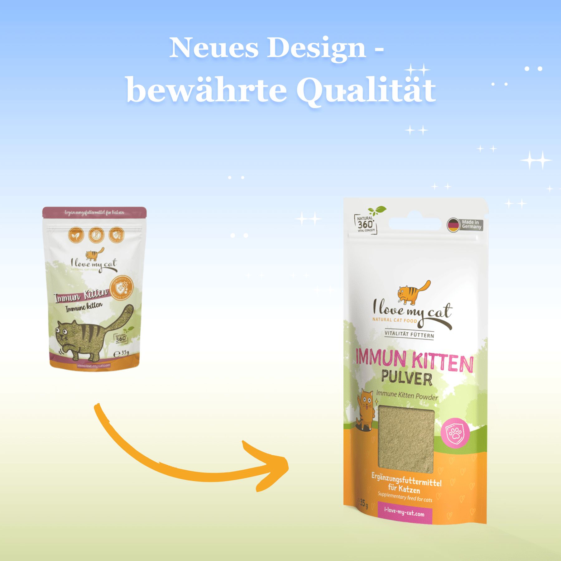 I love my cat Nahrungsergänzung für Kätzchen - Immun Kitten Pulver