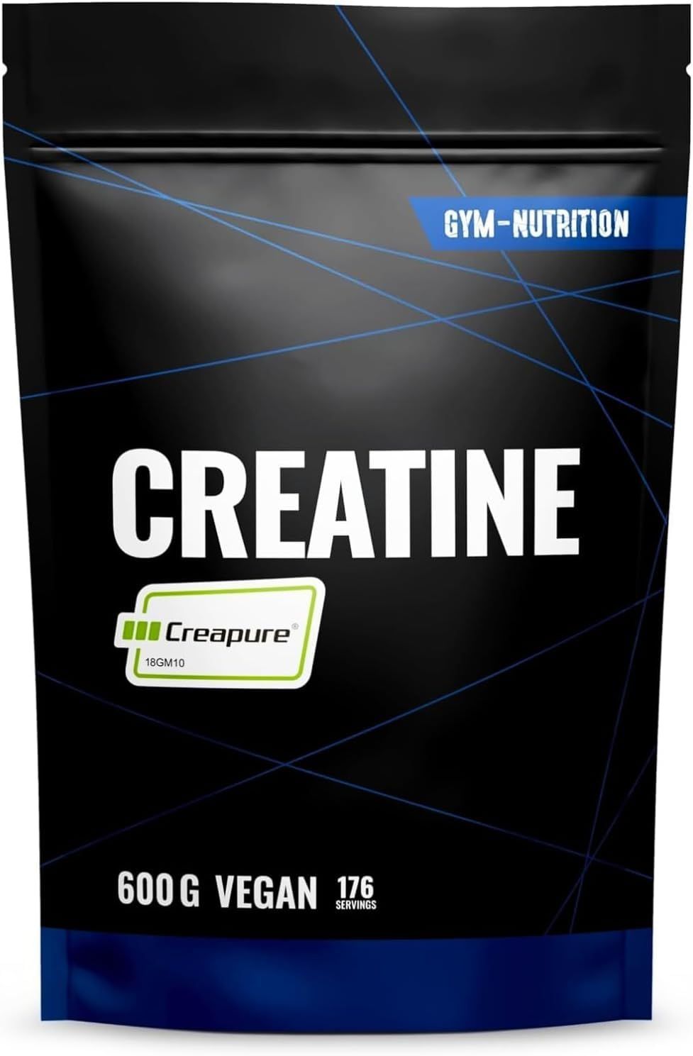 Gym Nutrition Creapure Creatin Monohydrat Pulver Hochdosiert - 600 g - 6 Monate Vorrat