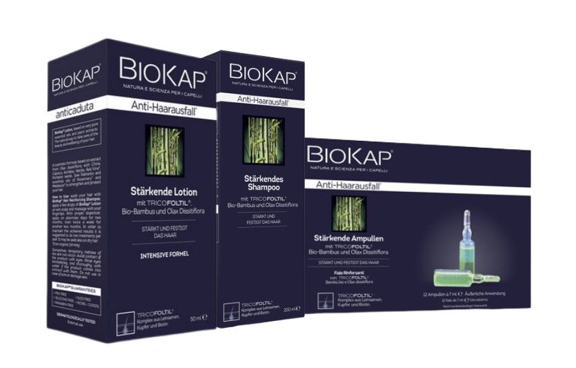 Biokap Anti Haarausfall Kur Shampoo, Lotion und Ampullen