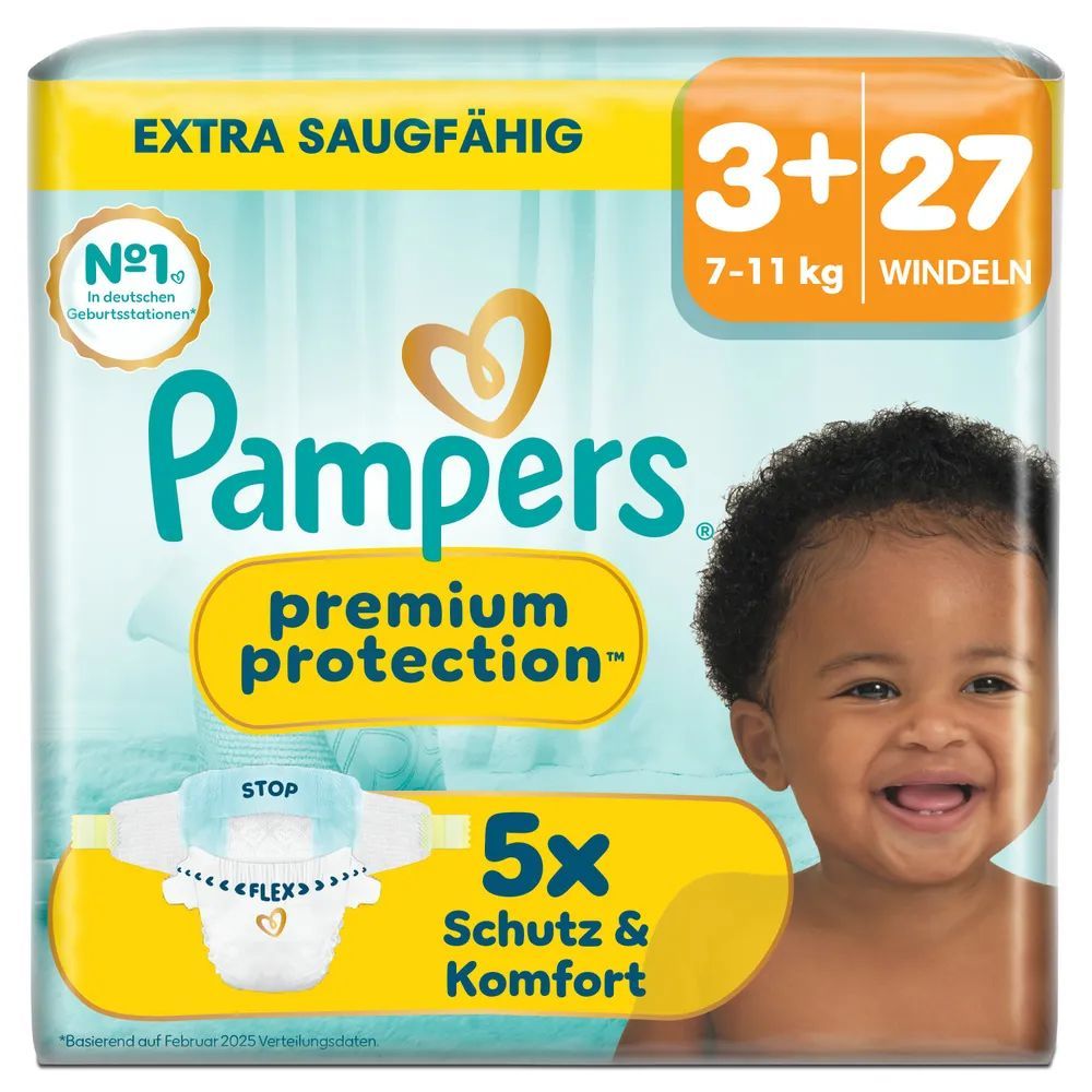 Pampers Premium Protection Gr.3+ Midi Plus 7-11kg  Windeln Singlepack