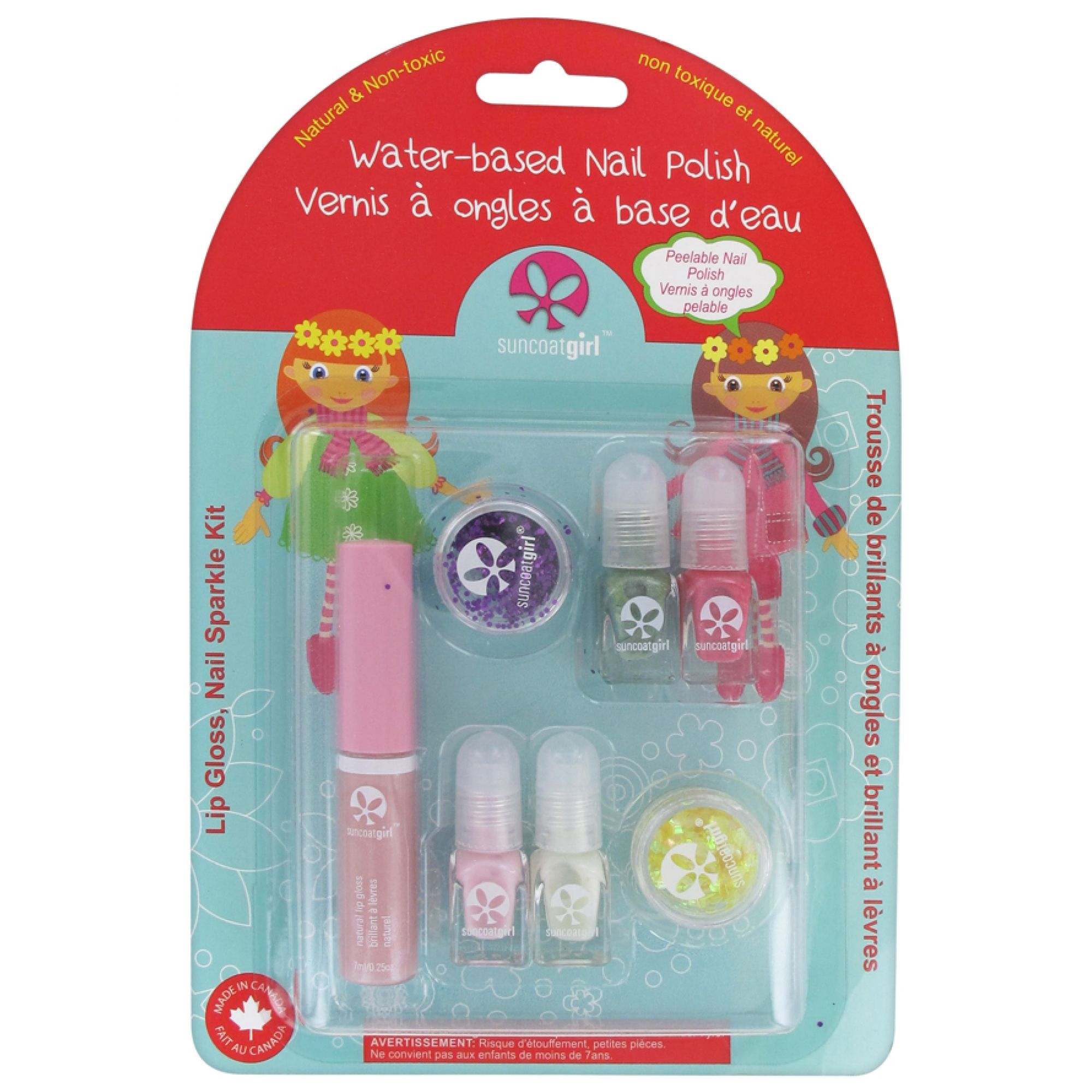 Suncoatgirl Nagel- und Lippenglanz-Set (Farbton : Holiday Magic)