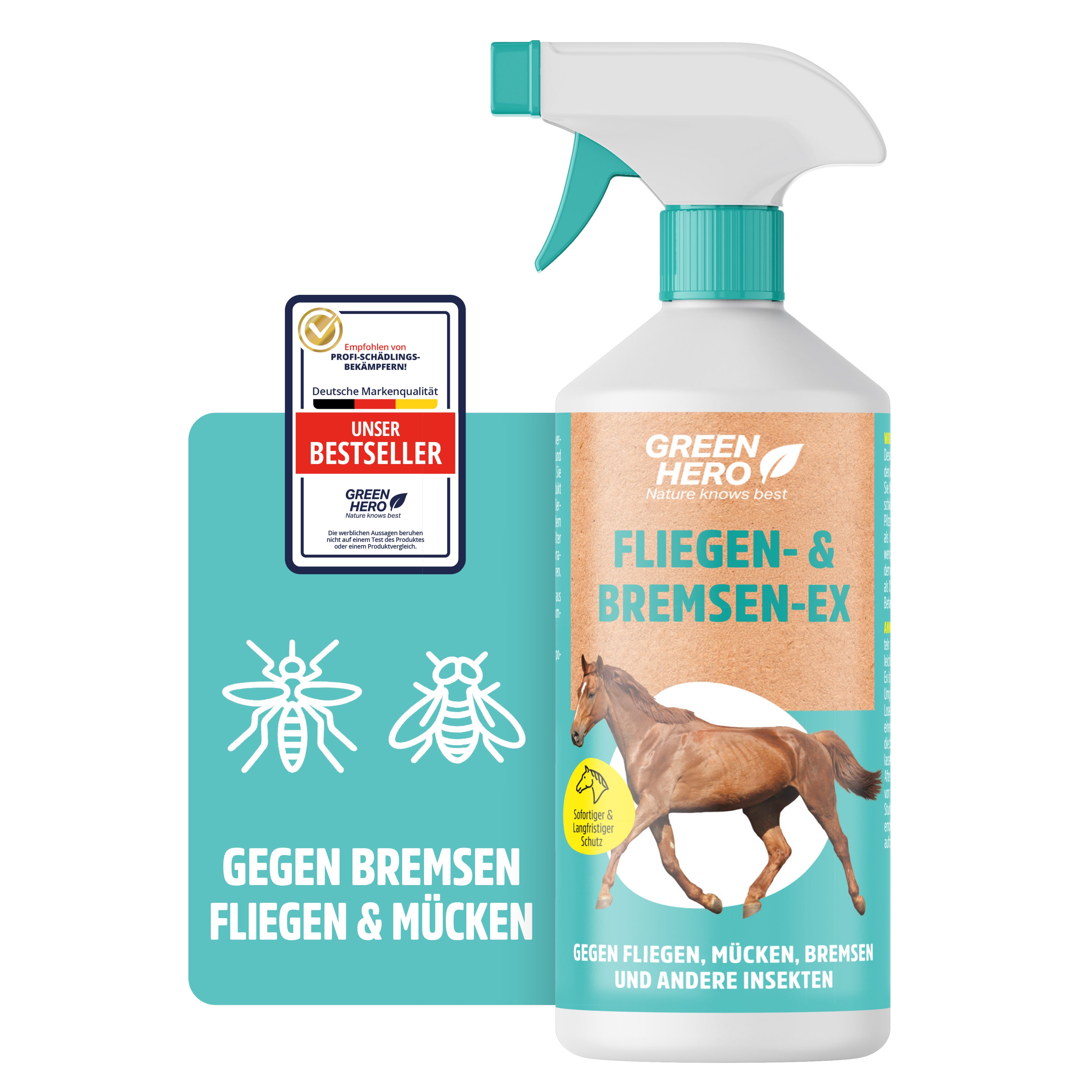 GreenHero Bremsen-EX Fliegenspray für Pferde