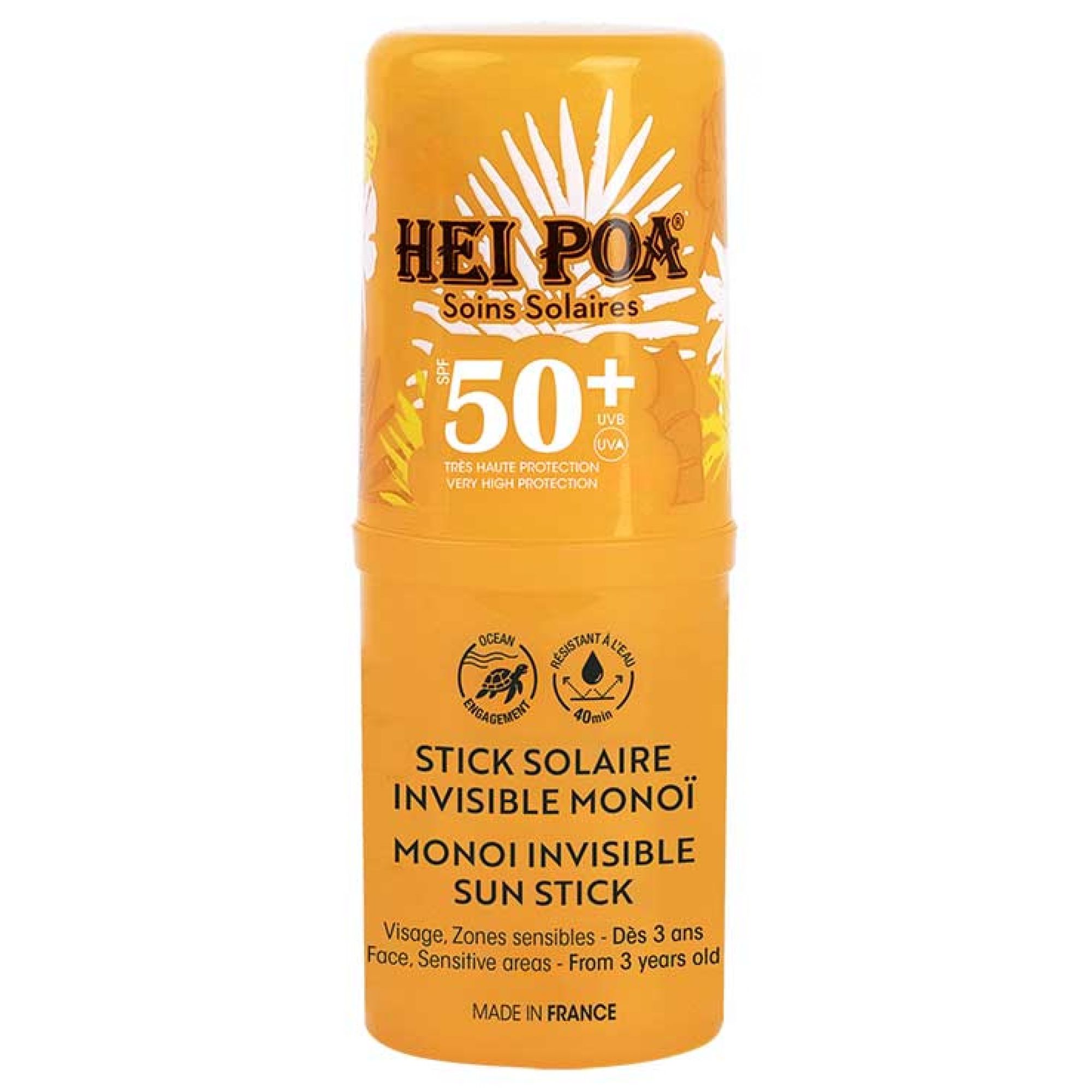 Hei Poa Sonnenschutzstift Gesicht und Empfindliche Stellen SPF50+