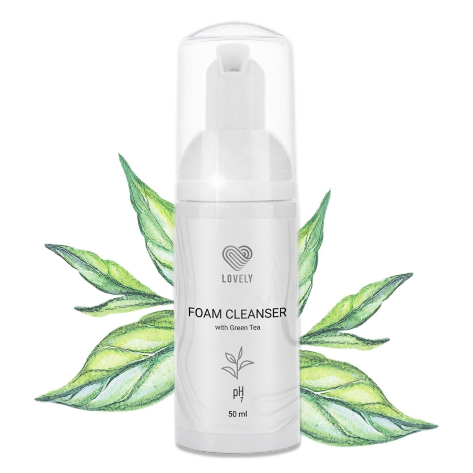 Lovely Wimpernpflege Shampoo Schaumreiniger für Wimpern Green Tea