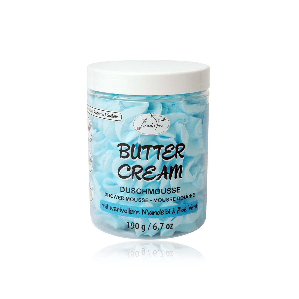 BadeFee Duschmousse Duschschaum Duschgel Balsam Pflege Butter Cream Vegan