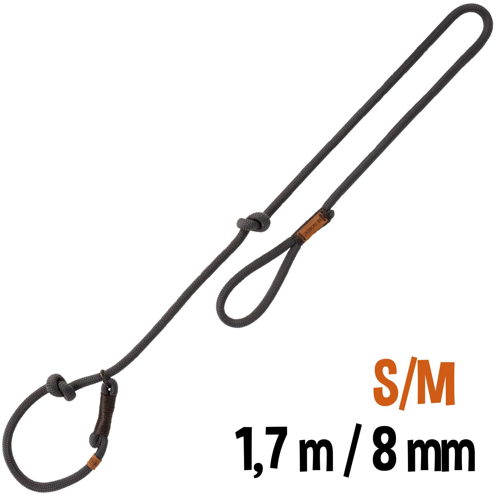 Hundeleine - Retrieverleine 'BE NORDIC' gewebtes Tau 1,7 m - 8 mm
