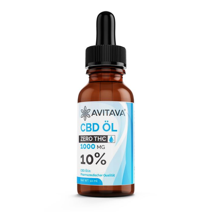 Avitava® ZERO CBD Öl THC-freies hochaktives CBD Öl 10%