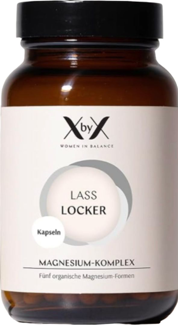 XbyX® Lass Locker –  Magnesium Kapseln Komplex hochdosiert – 5fach Magnesium für Frauen 120 Stück