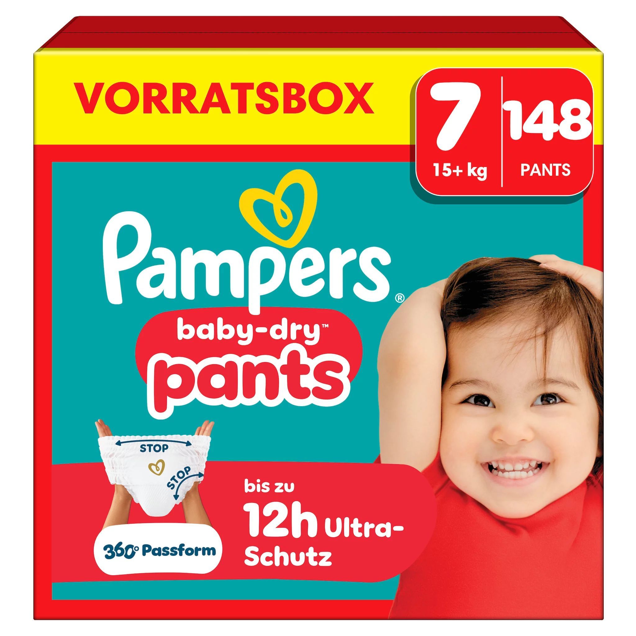 Pampers Baby Dry Pants Gr.7 Extra Large 15+kg Vorratsbox