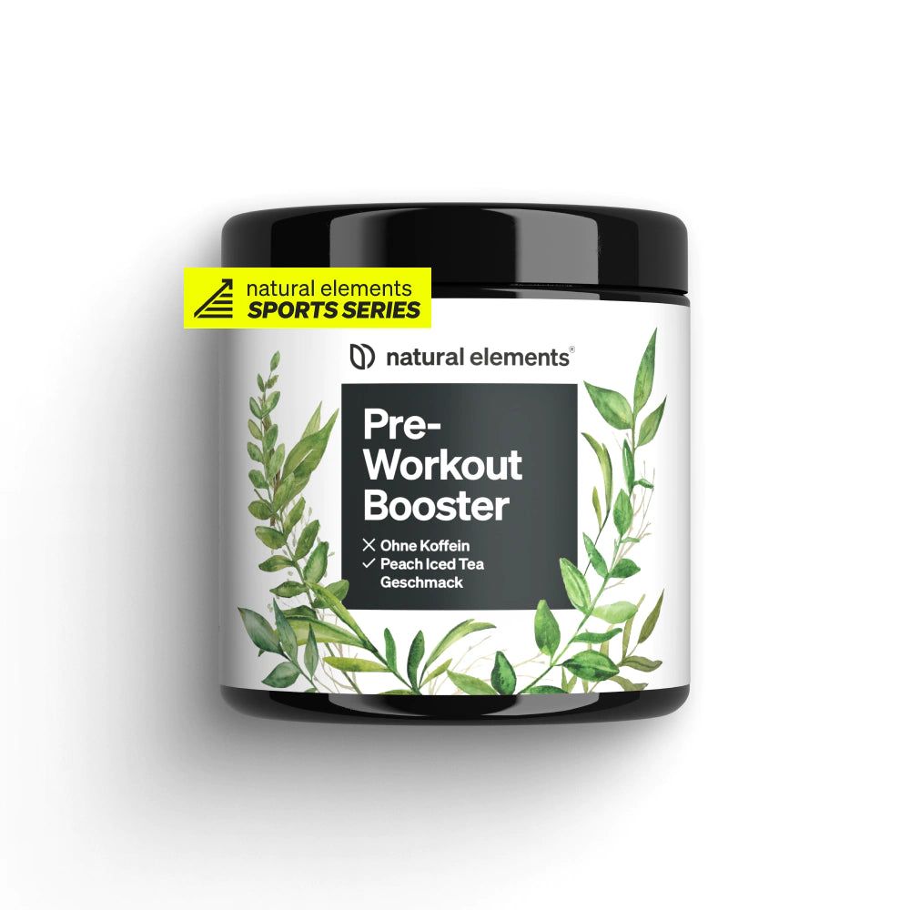 natural elements Pre-Workout Booster ohne Koffein - Peach Iced Tea