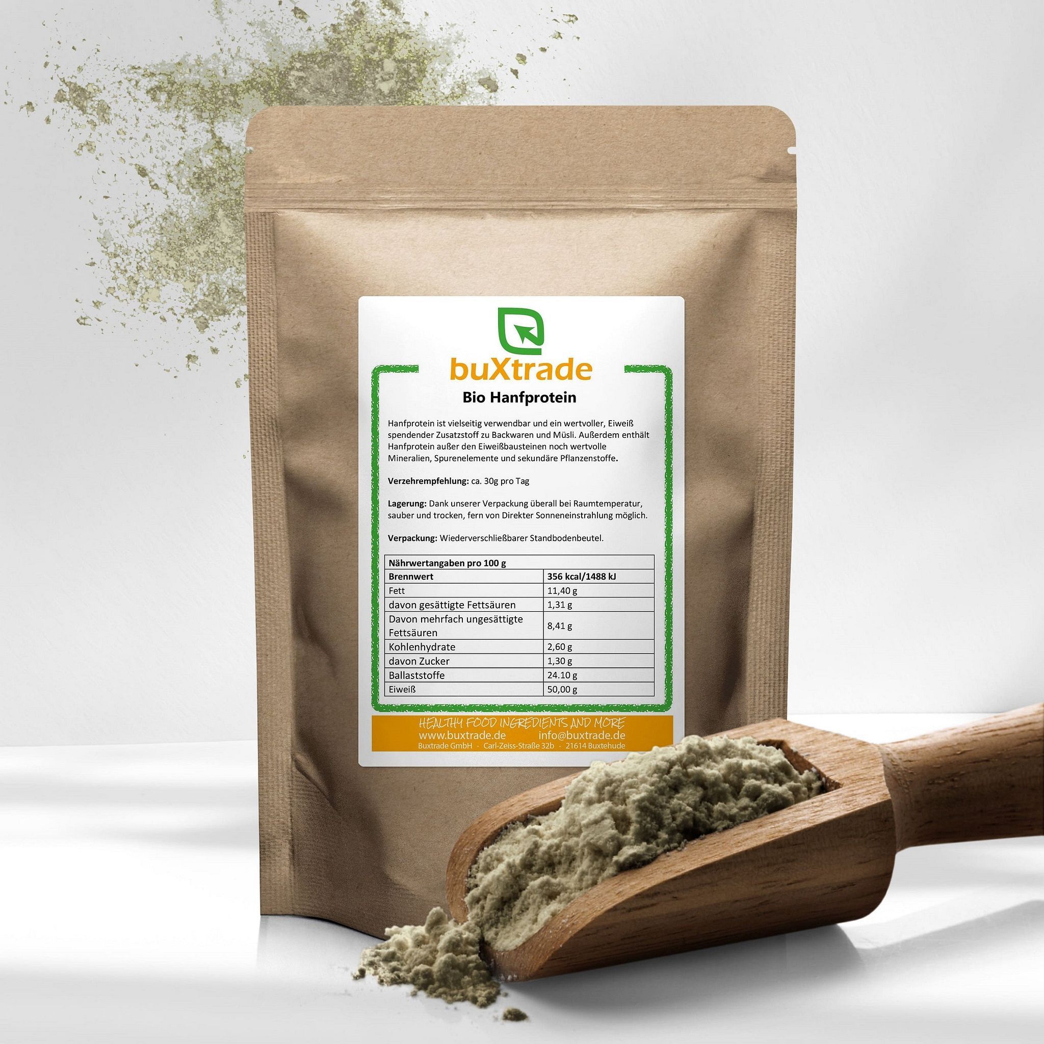 buXtrade Bio Hanfprotein Pulver