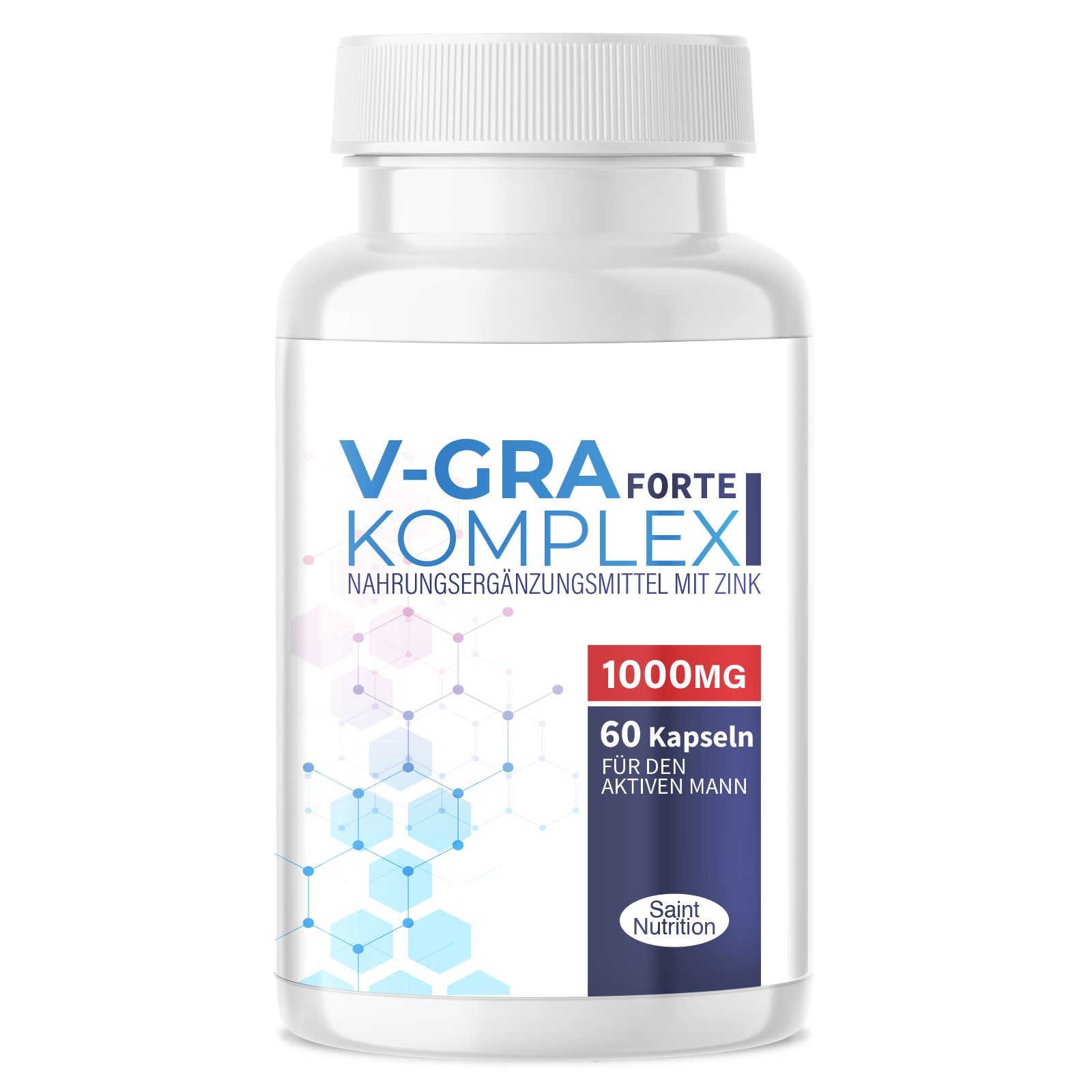 Saint Nutrition® V-GRA Forte - Potenz Alternative für den aktiven Mann