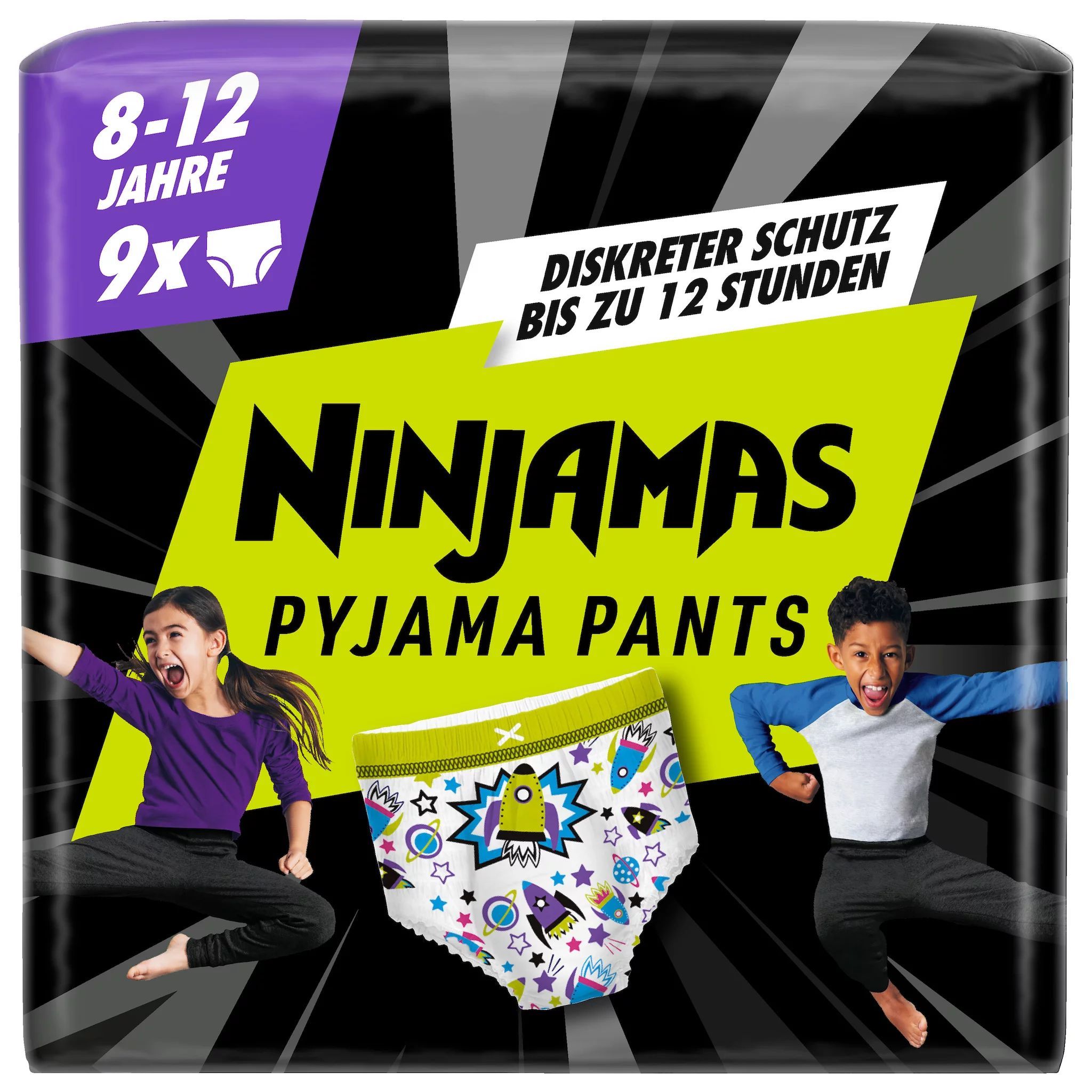Pampers Ninjamas für Jungs 8-12 Jahre Absorbierende Nachthöschen