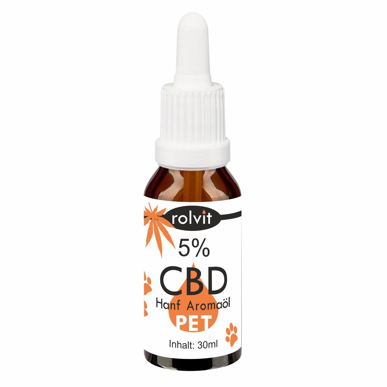 CBD Öl für Tiere mit MCT Öl verfeinert, 5% CBD Anteil - 30ml Flasche - Laborgeprüft - SALE MHD 03/26