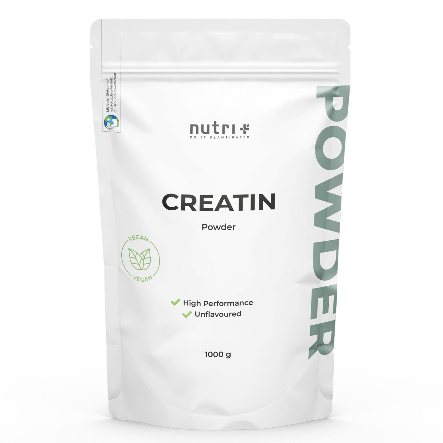 nutri+ Creatin Pulver 1 kg Kreatin Monohydrat