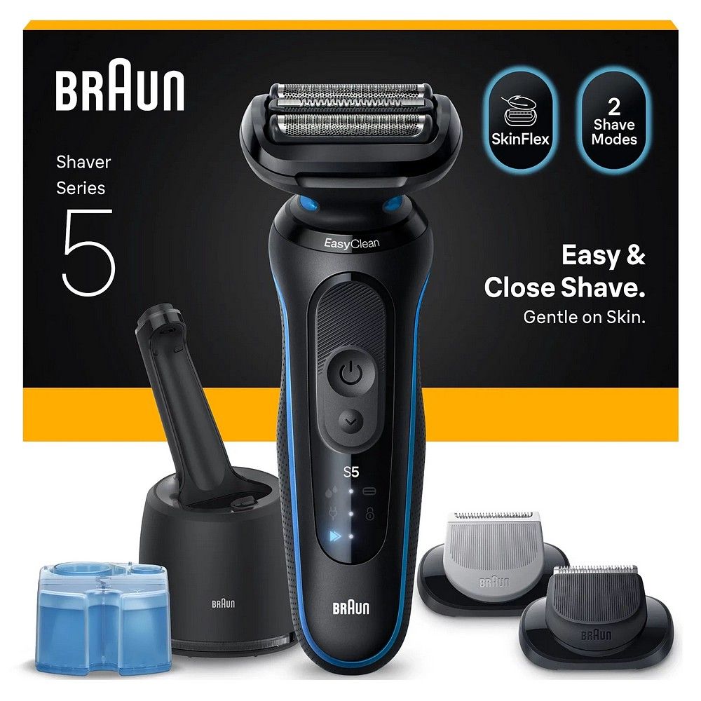 Braun Series 5 52-B7650cc Rasierer, Blau, SmartCare Center