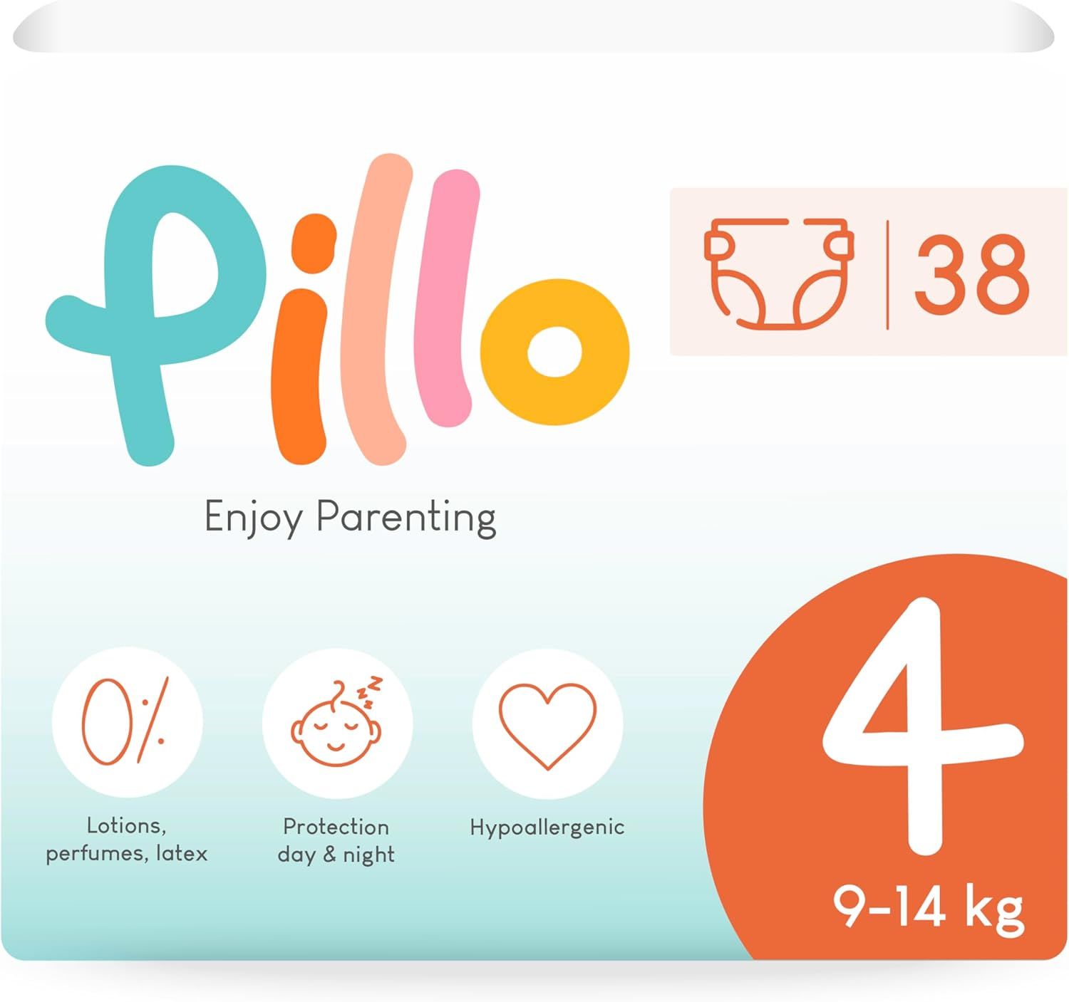 Pillo Windeln Größe 4 Maxi 9-14 Kg