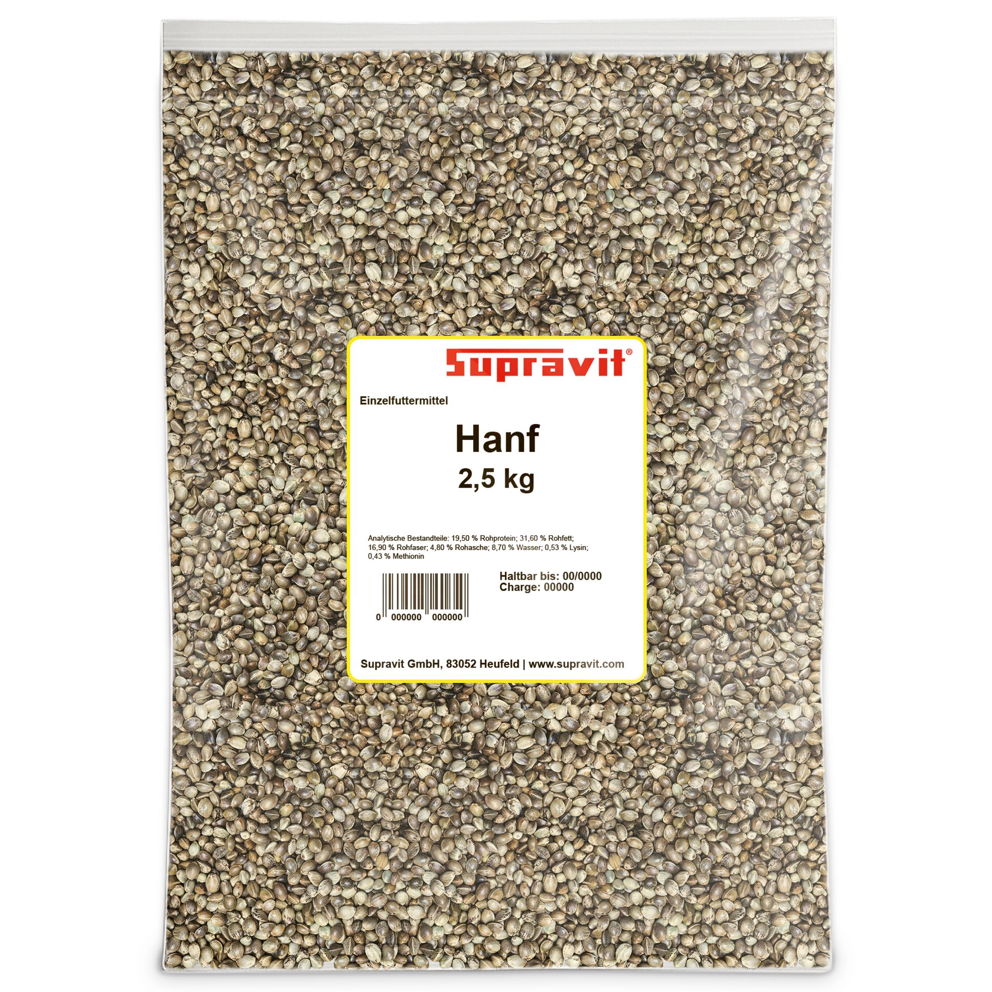 Supravit Hanfsamen Vogelfutter mit Omega 3