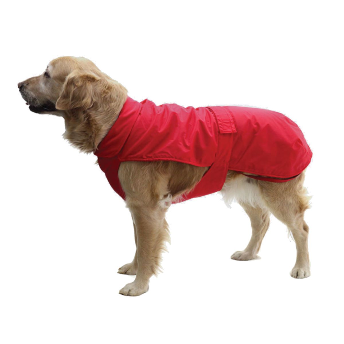 Fashion Dog Hunde-Regenmantel mit Fleecefutter - Rot - 30 cm