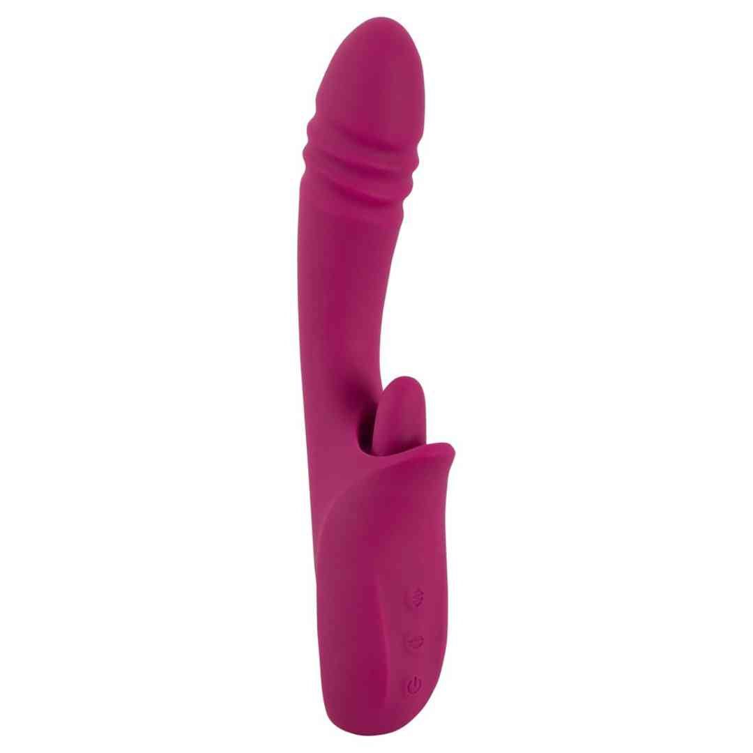 JAVIDA - Stoßvibrator mit softer Vibro-Zunge für Klitoris