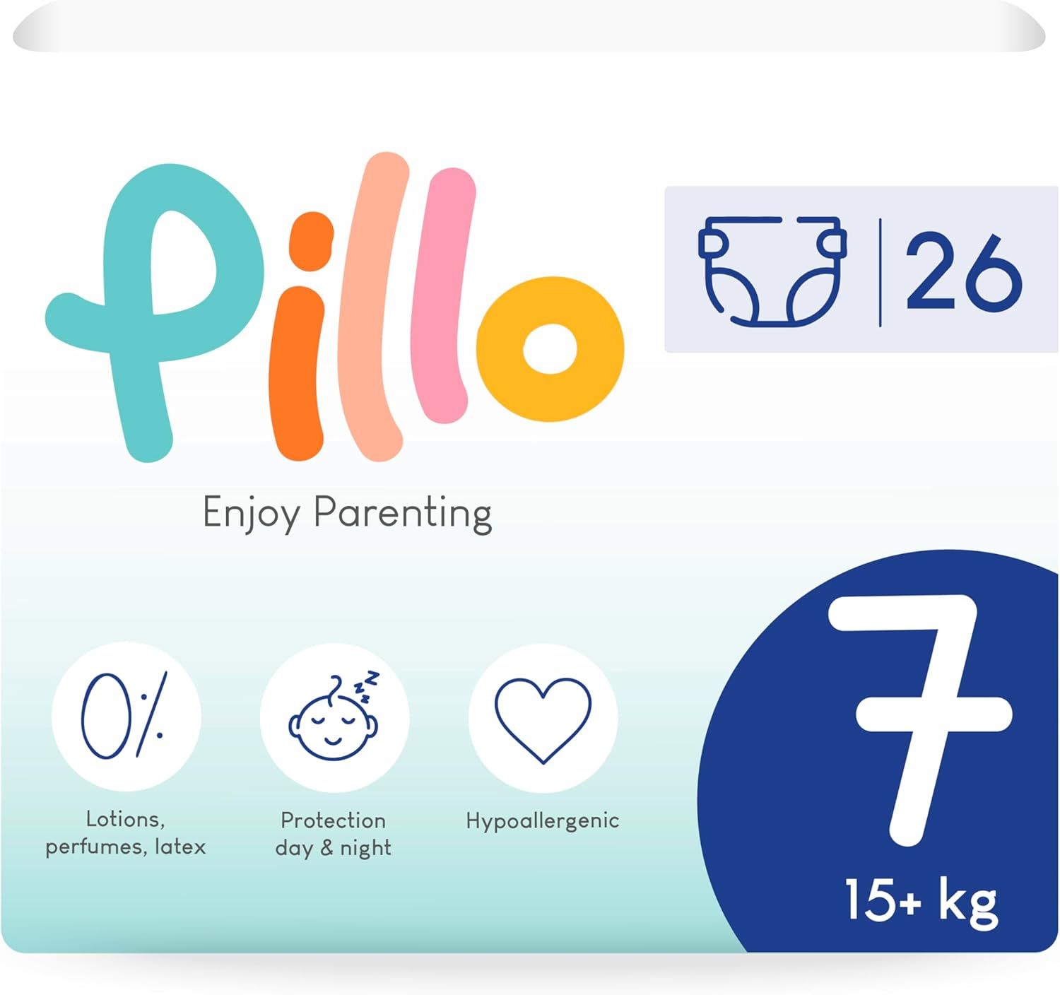 Pillo Windeln Größe 7 XXL 15+ Kg