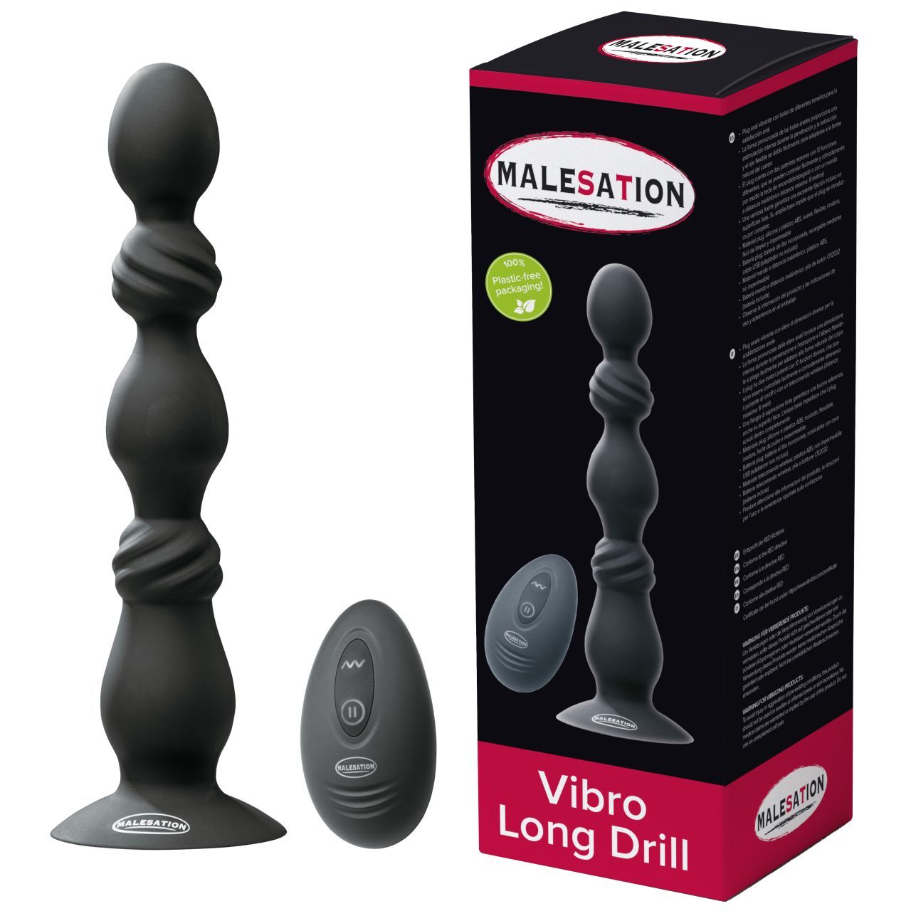 MALESATION - Vibro Long Drill - Vibro-Analplug