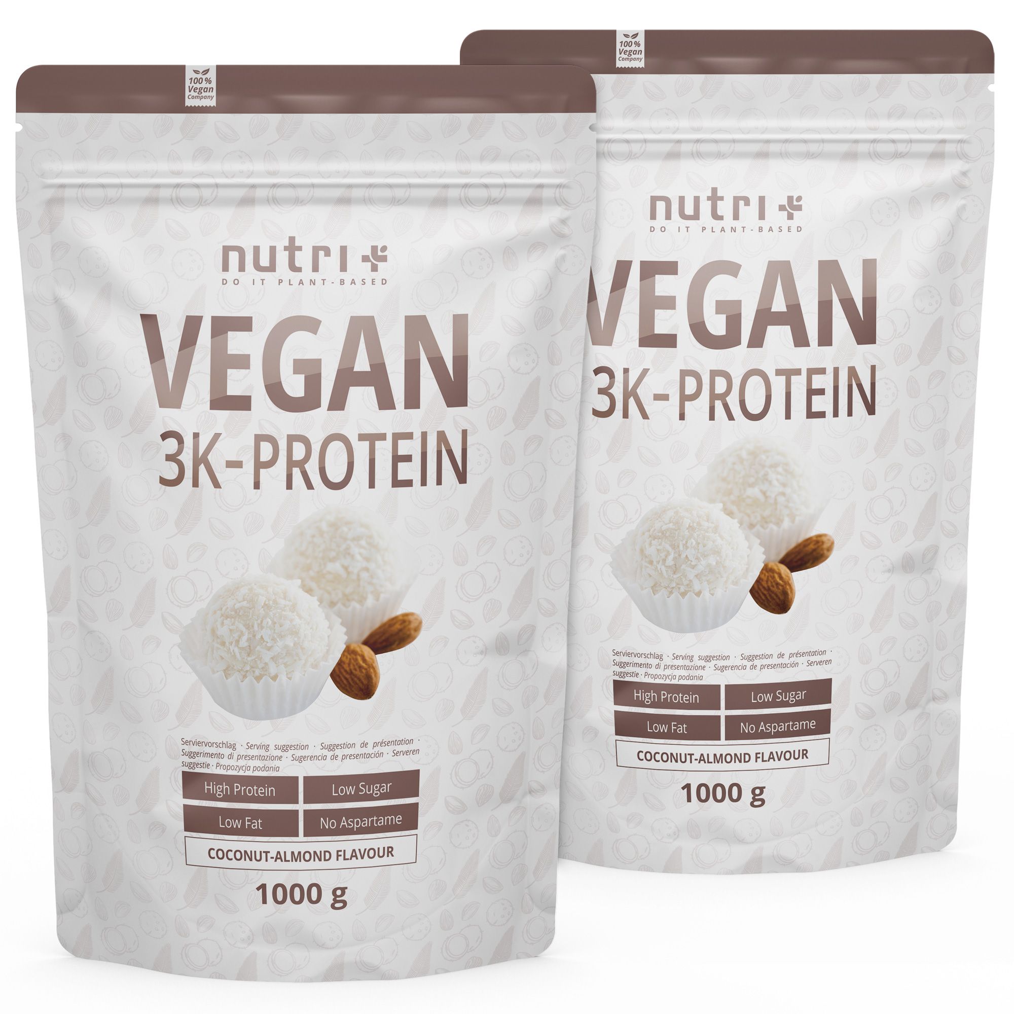 nutri+ Veganes Proteinpulver 3k