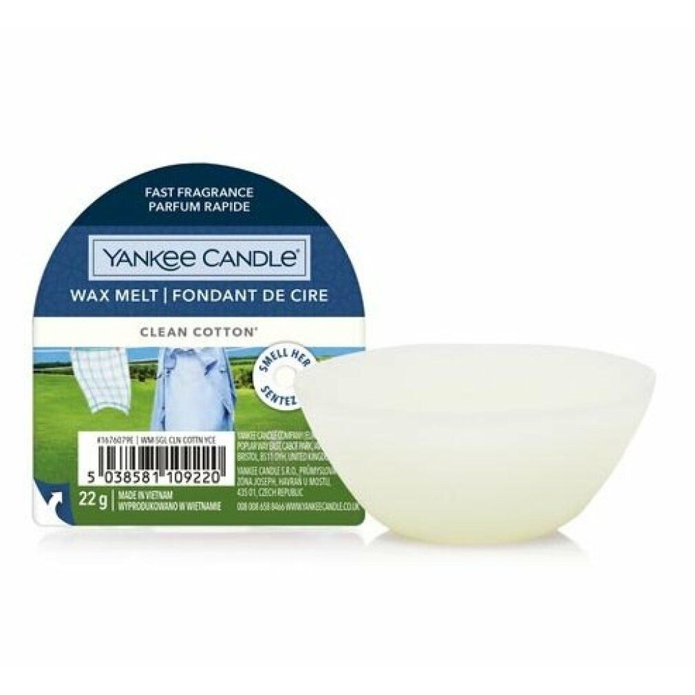 Yankee Candle Clean Cotton duftendes Wachs