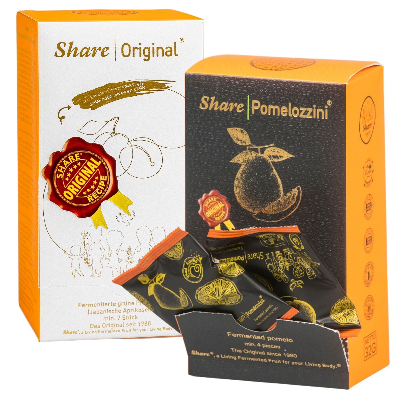 Share Original Pflaumen + Pomelozzini Pralinen