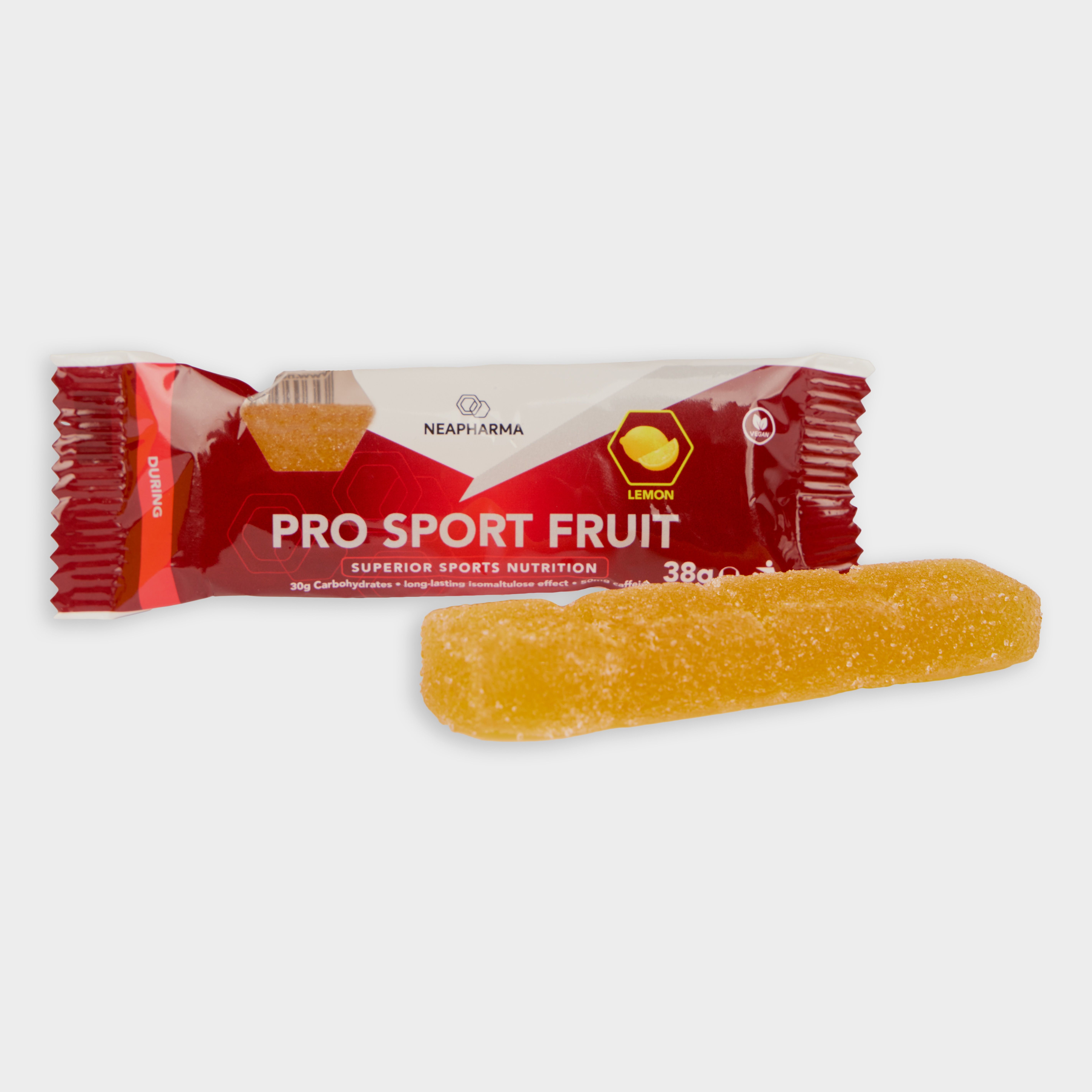 Neapharma  Fruchtgummi Energieriegel Pro Sport Fruit Zitrone Koffein
