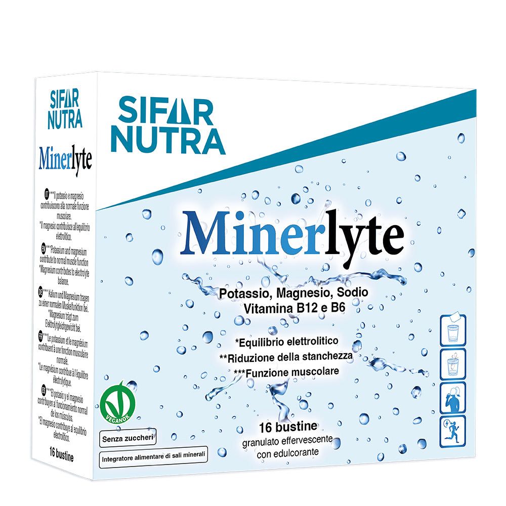 Sifar Nutra Minerlyte Elektrolyt-Pulver Orange mit Magnesium, Kalium, Vitamin B6 & B12