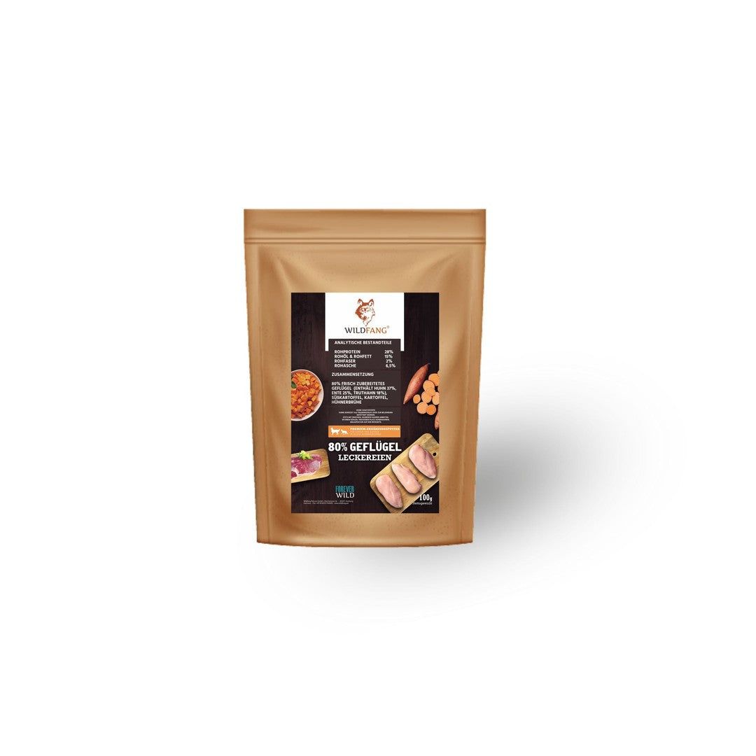 Snacks mit 80% Geflügel - getreidefrei