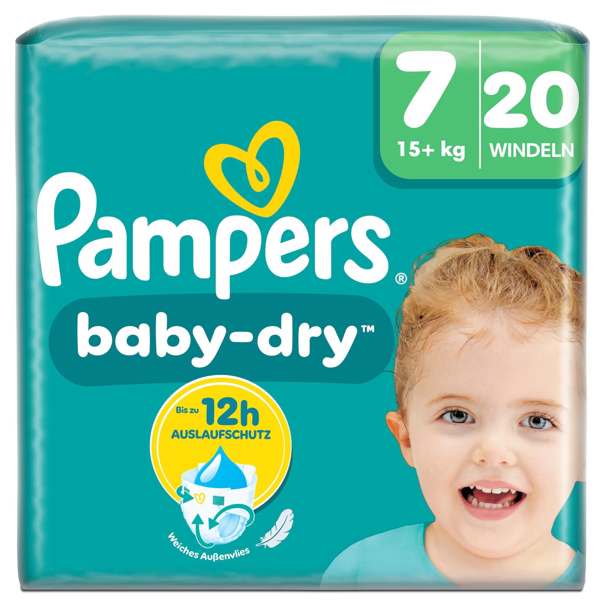 Pampers Baby Dry Gr.7 Extra Large 15+kg Single Pack Windeln