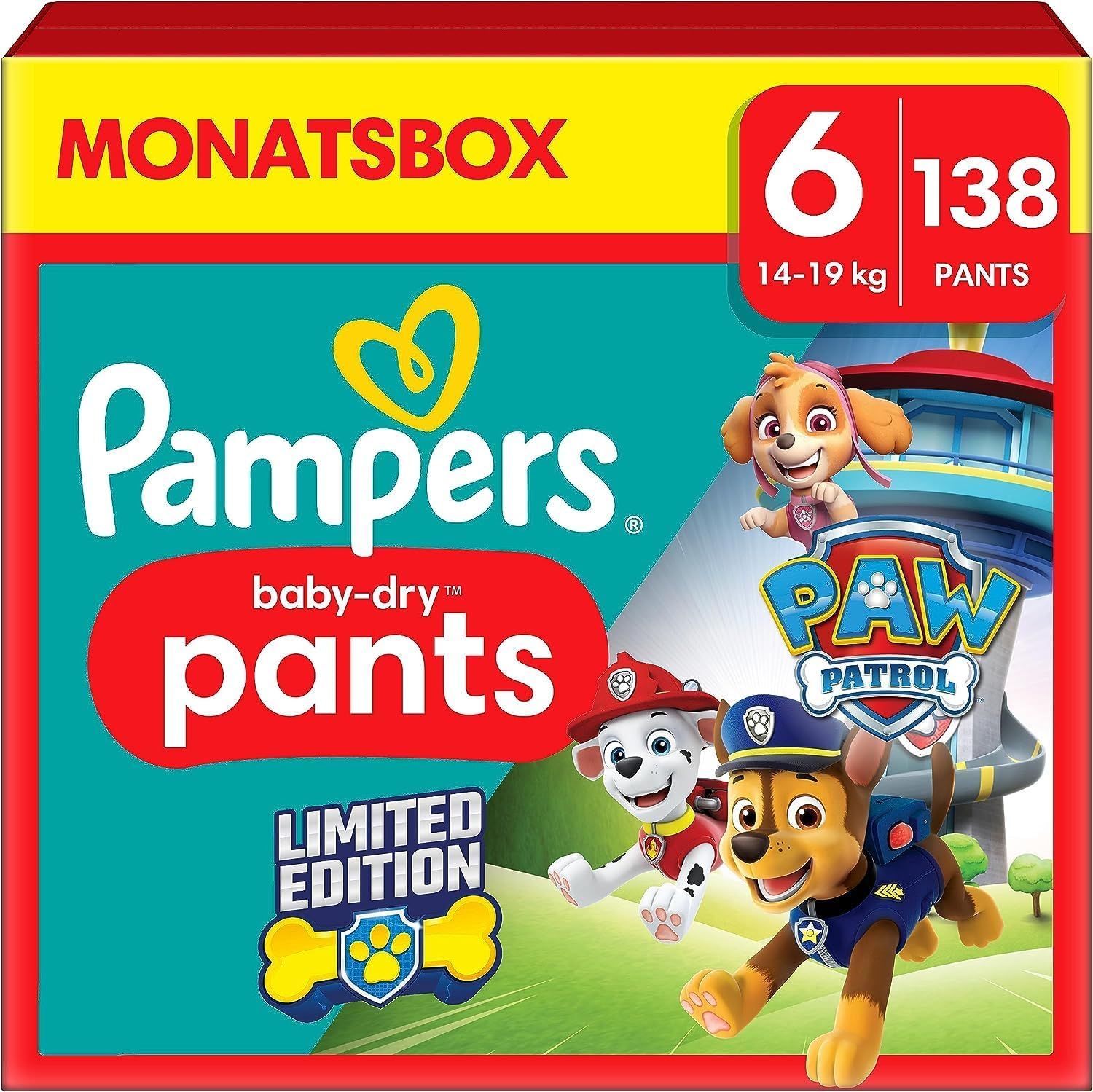 Pampers Windeln Paw Patrol Pants Größe 6 14-19kg