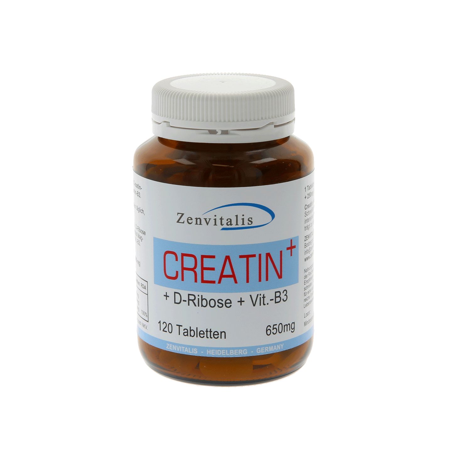 Zenvitalis Creatin + D-Ribose 120 Tabletten