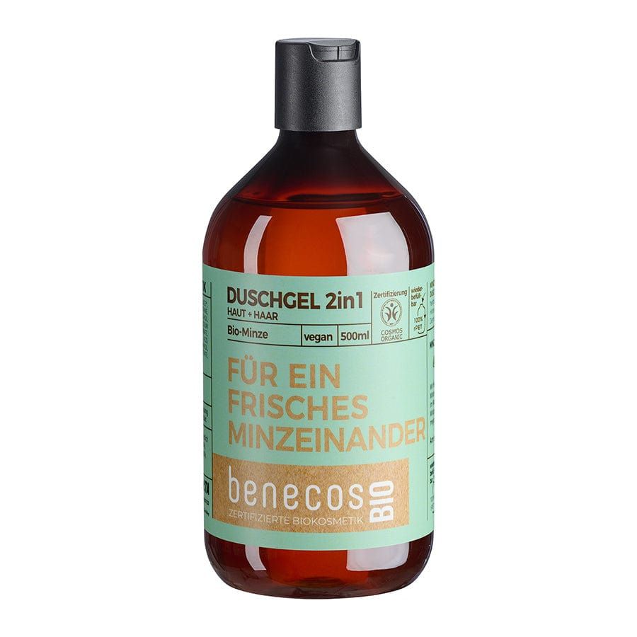 benecosBIO Duschgel 2in1 (Körper und Haare) BIO-Minze