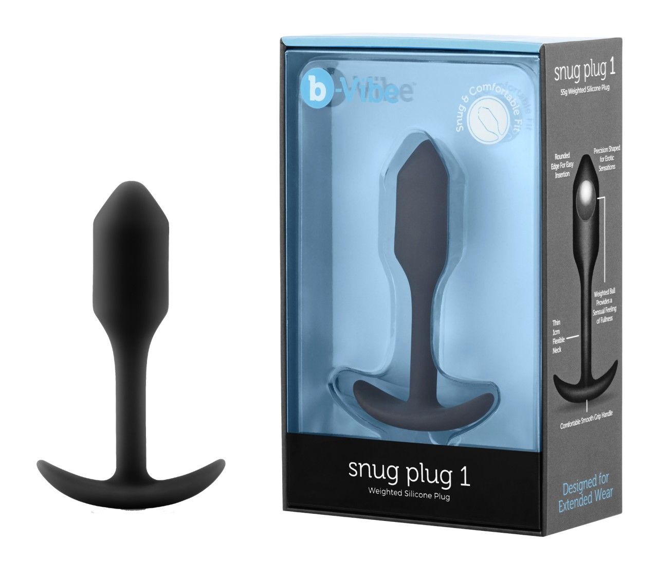 B-vibe - Snug Plug 1 - Gewichteter Analplug