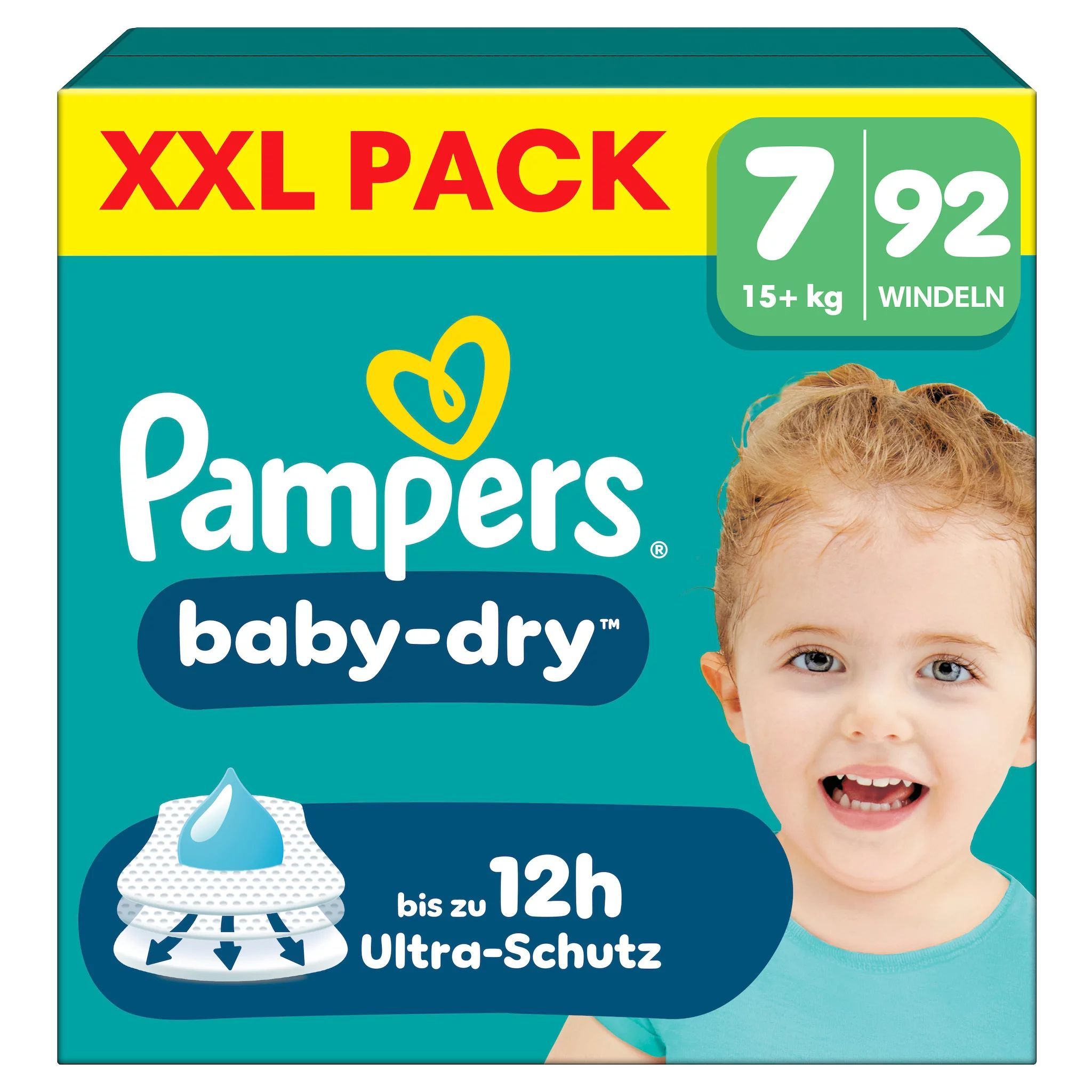 Pampers Baby Dry Gr.7 Extra Large 15+kg  Windeln XXL Pack