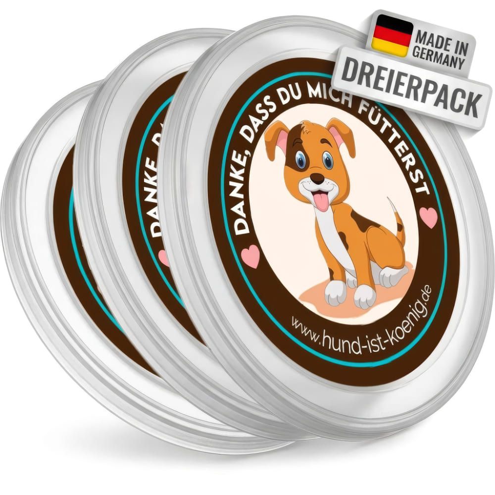 HUND IST KÖNIG® Dosendeckel, Deckel für Dosen halten Tierfutter frisch, schließen Gerüche ein