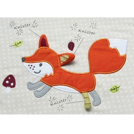 Theraline Bezug für Original Stillkissen Punkte beige Fuchs