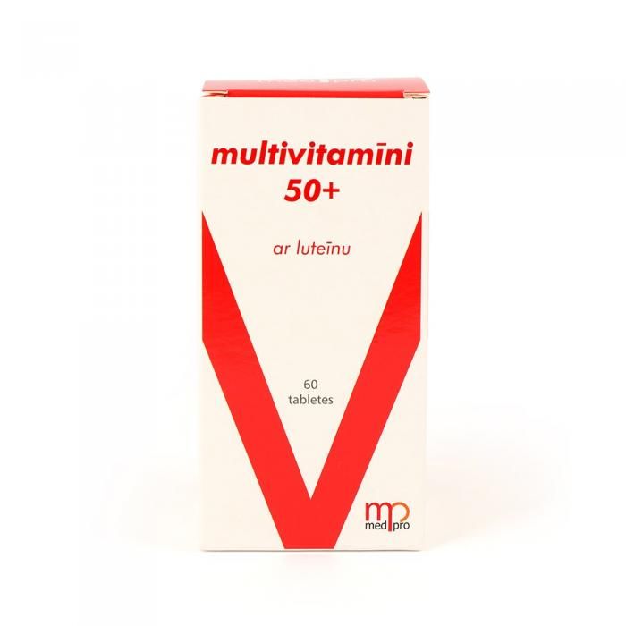 Multivitamine 50+ Lutein Tabletten | Nahrungsergänzungsmittel