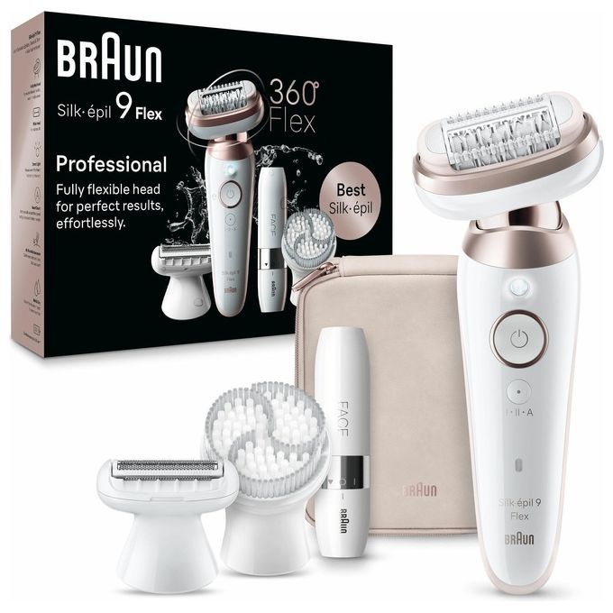 Braun - Epilierer 'Silk-épil 9-360 3D Flex' in Weiß/Rosa Titan