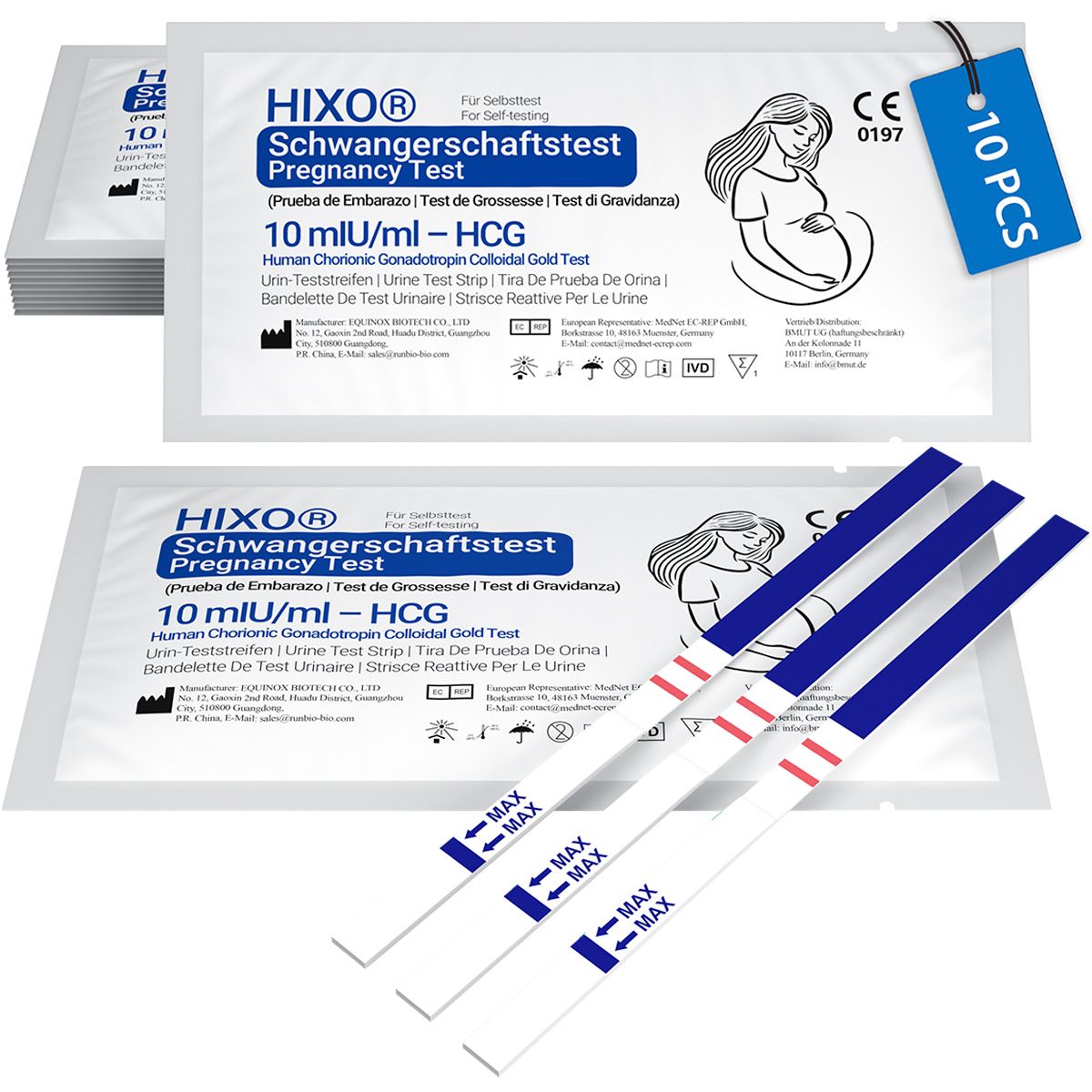 HIXO Schwangerschaftstest Ultrafrüh 10 mIU/ml (HCG)