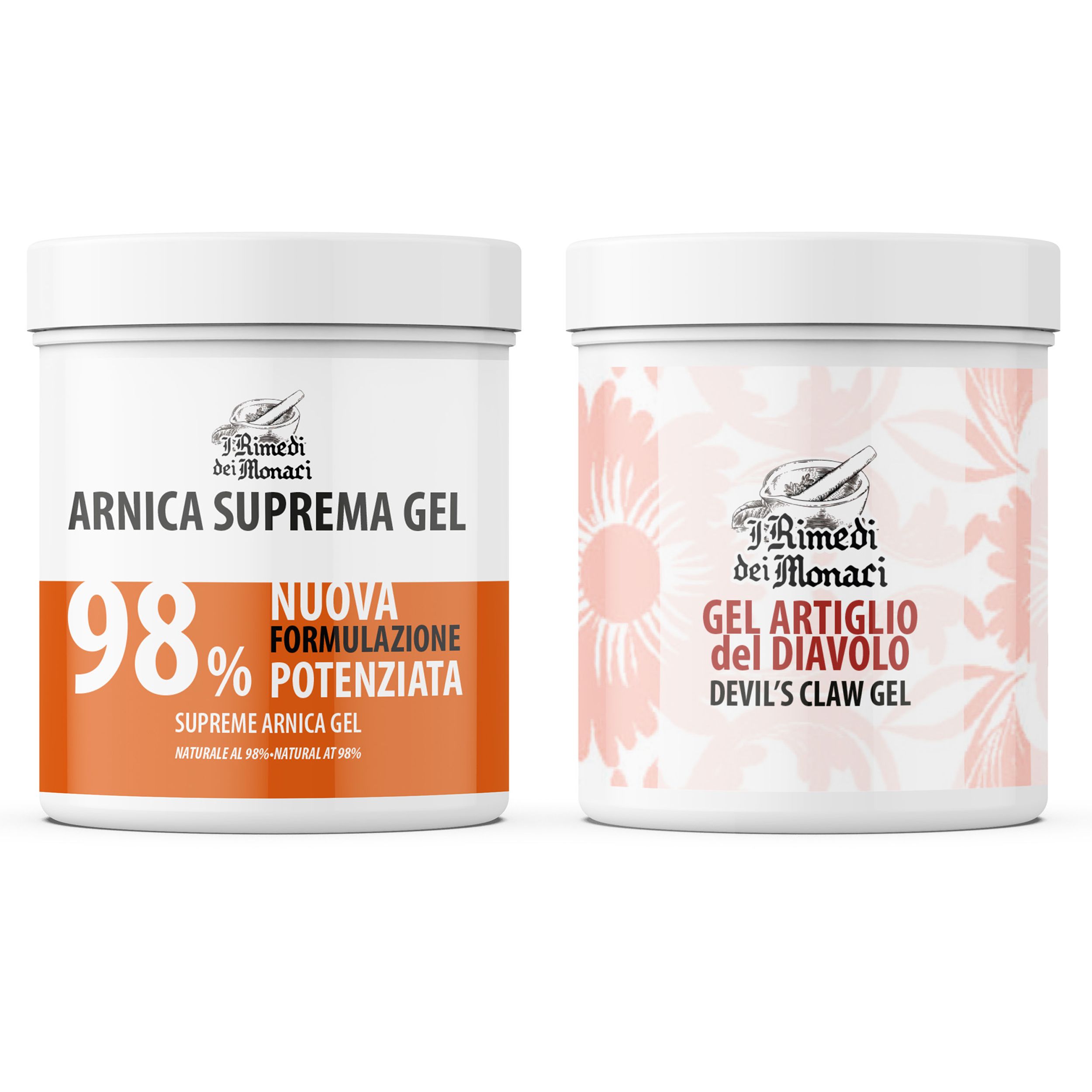 IRimediDeiMonaci Arnika 98 % Gel + Teufelskralle-Gel: Doppelte Wirksamkeit