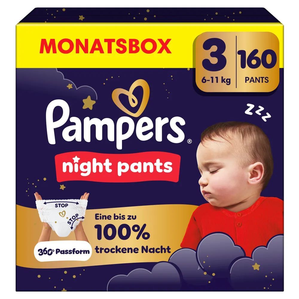 Pampers Night Pants Gr.3  Windeln Monatsbox