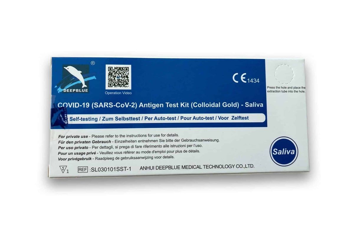 Deepblue Covid-19 Antigen Test Kit (Colloidal Gold) – Selbsttest (Lolli) + Gratis Nanovio FFP2
