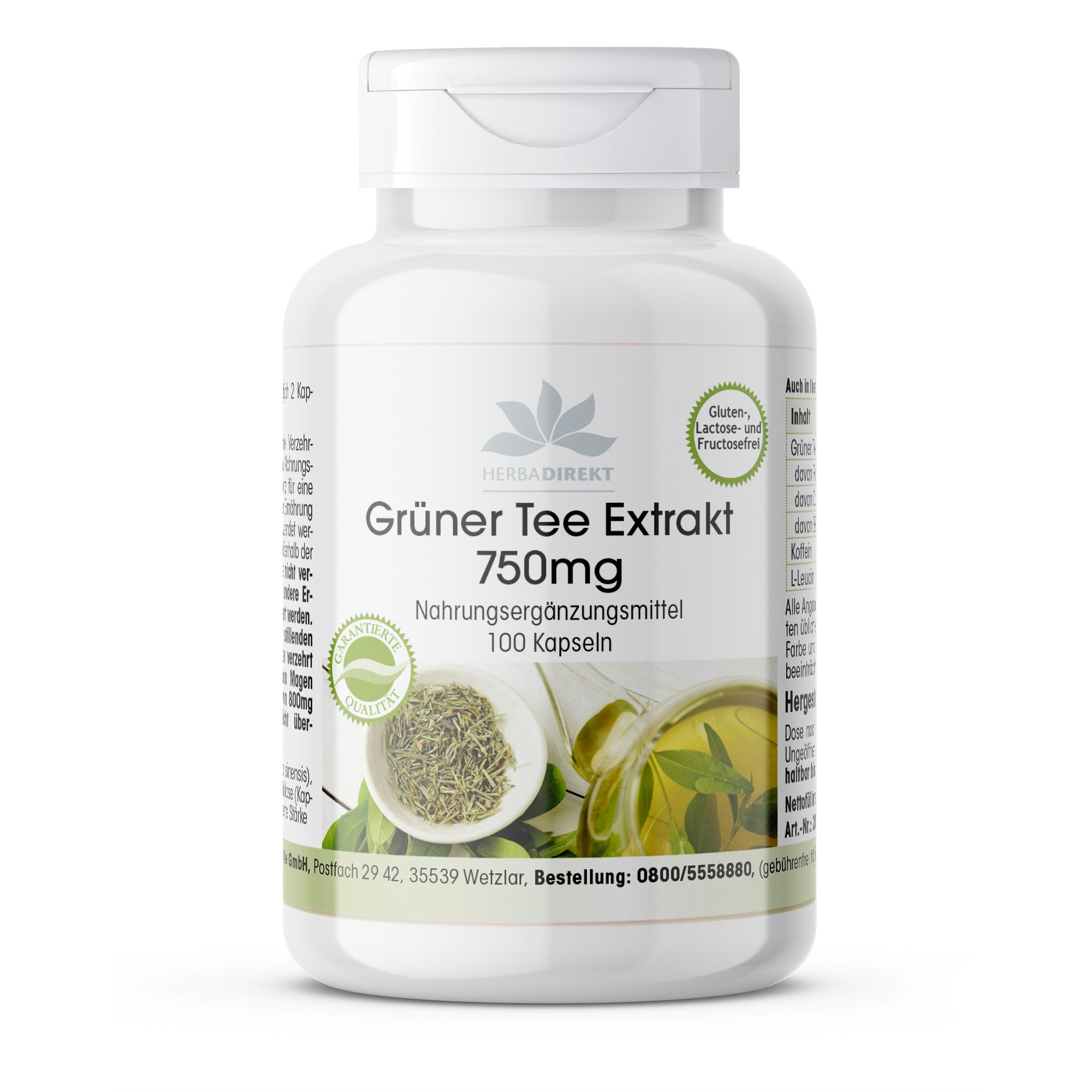 Warnke Vitalstoffe | Extrait de thé vert 750 mg