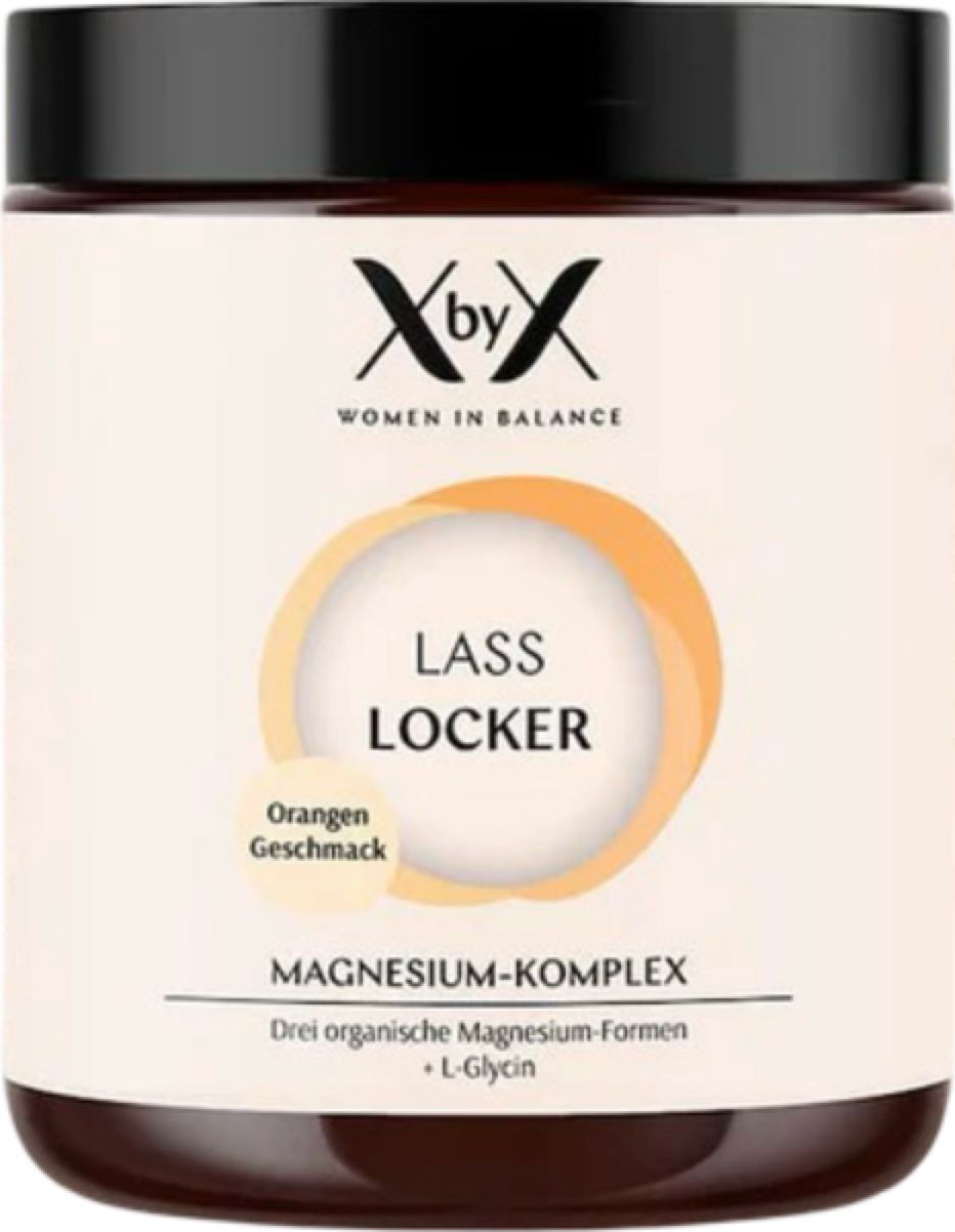 XbyX® Lass Locker Orange – Magnesium Pulver Komplex hochdosiert – 3fach elementares Magnesium Frauen
