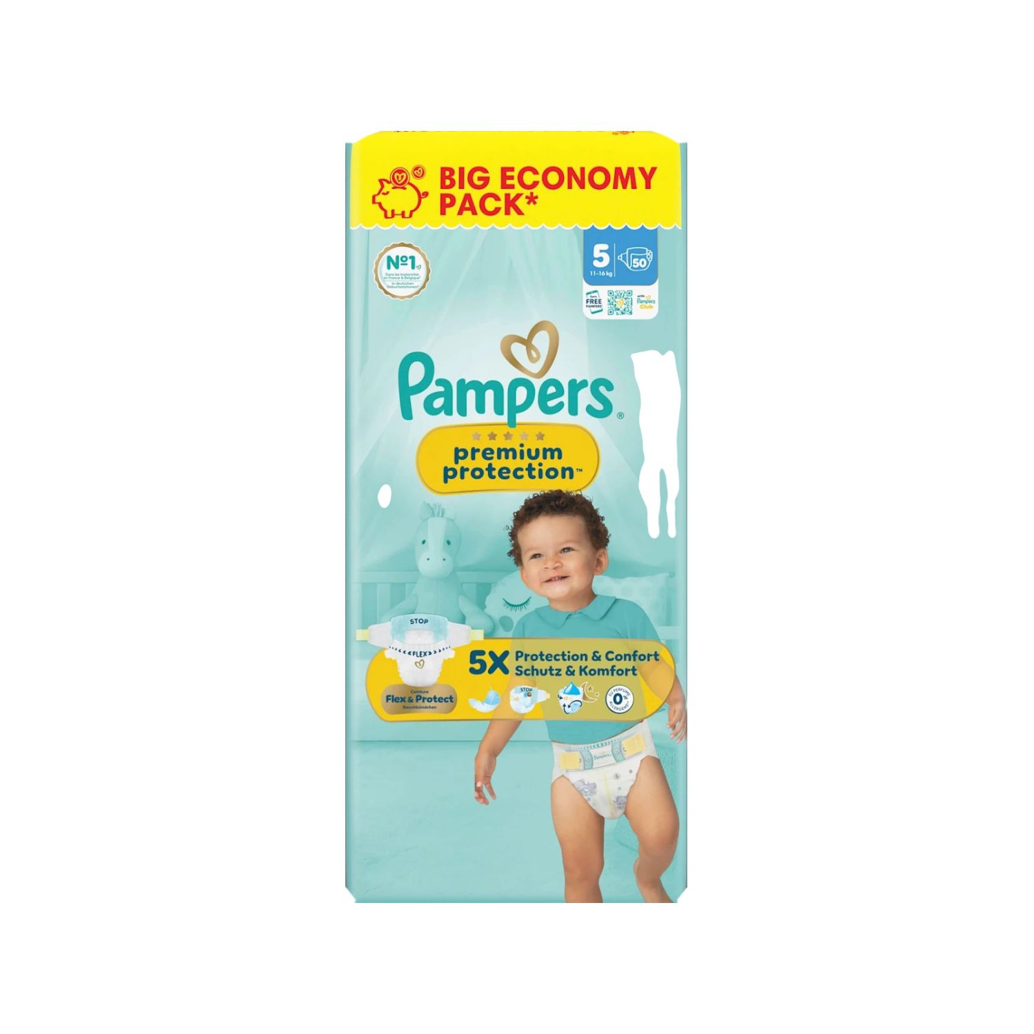 Pampers premium protection Windeln Premium Protection Gr. 5 (11-16 kg) Big Pack