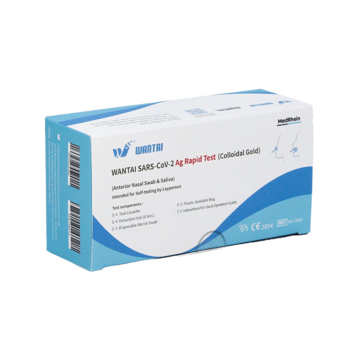 Wantai SARS-Cov-2 Schnelltest + GRATIS FFP2 Maske